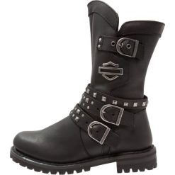Buty zimowe damskie: Harley Davidson ADRIAN Kowbojki i Buty motocyklowe black