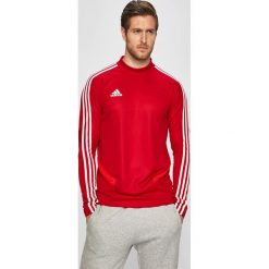 Adidas Performance - Bluza. Czerwone bluzy męskie adidas Performance, s, bez wzorów, z elastanu, z okrągłym kołnierzem, bez rękawów, bez kaptura. Za 199,90 zł.