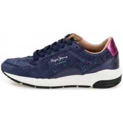 Pepe Jeans Tenisówki Damskie Foster Studio 37 Ciemny Niebieski. Niebieskie trampki i tenisówki damskie Pepe Jeans, bez wzorów, z jeansu, bez zapięcia. W wyprzedaży za 310,00 zł.