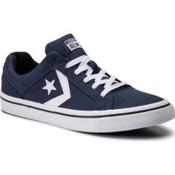 Tenisówki CONVERSE - El Distrito Ox 155065C Navy/White/Black. Niebieskie półbuty męskie Converse, bez wzorów, z gumy, bez zapięcia. W wyprzedaży za 169,00 zł.