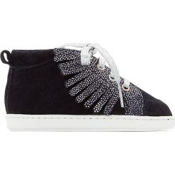 Wysokie buty sportowe Bouba Lace Fringe. Czarne buty dziewczęce sportowe marki Havaianas, z kauczuku, na obcasie, na sznurówki. Za 243,98 zł.