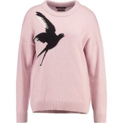 Swetry klasyczne damskie: SET Sweter rose grey