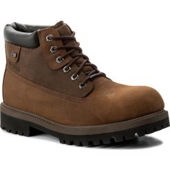 Trapery SKECHERS - Sergeants 4442/CDB Dark Brown. Pomarańczowe buty zimowe męskie Skechers, ze skóry. W wyprzedaży za 239,00 zł.
