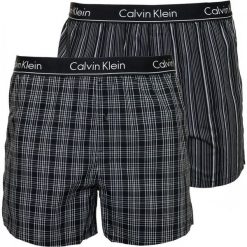 Calvin Klein bokserki męskie podwójne opakowanie M czarne. Czarne bokserki męskie Calvin Klein, bez wzorów, z bawełny. Za 169,00 zł.
