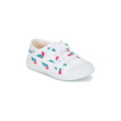Buty Dziecko Citrouille et Compagnie RIVIALELLE. Białe trampki dziewczęce marki Citrouille et Compagnie, bez wzorów, bez zapięcia. Za 89,00 zł.