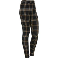 Cellbes Żakardowe legginsy w kratkę czarny w kratkę female czarny/ze wzorem 62/64. Czarne legginsy damskie Cellbes, w kratkę, z gumy. Za 159,00 zł.