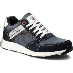 Sneakersy LANETTI - MP40-7659 Granatowy. Niebieskie sneakersy męskie Lanetti, na co dzień, bez wzorów, ze skóry ekologicznej, bez zapięcia. Za 119,99 zł.