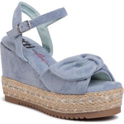 Espadryle XTI - 49940 Antelina Jeans. Niebieskie espadryle damskie Xti, bez wzorów, z jeansu, bez obcasa, na obcasie. Za 209,00 zł.