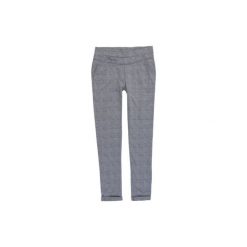 Spodnie damskie legginsy z kieszeniami w kratę. Szare legginsy TXM. Za 29,99 zł.