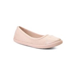 NYLON RED WSSB852-6. Różowe baleriny damskie Nylon Red, bez wzorów, ze skóry ekologicznej, bez obcasa. Za 39,99 zł.