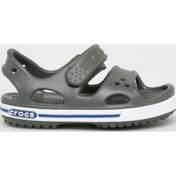 Crocs - Sandały dziecięce. Szare sandały chłopięce Crocs, z gumy, bez zapięcia. Za 129,90 zł.