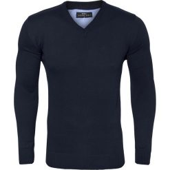 Sweter FABRIZIO SWG000034. Pomarańczowe swetry męskie Giacomo Conti, m, bez wzorów, z bawełny, eleganckie, bez kołnierzyka, bez kaptura. Za 229,00 zł.