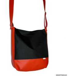 Shopper bag damskie: 5730 ankate, duża czarna torba, czarny worek