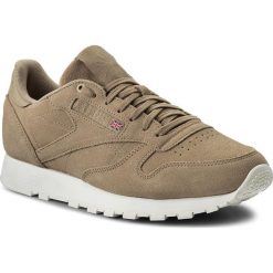 Buty Reebok - Cl Leather Mcc CM9608 Duck Season/Chulk. Brązowe półbuty męskie Reebok, na co dzień, bez wzorów, ze skóry, klasyczne, bez zapięcia. W wyprzedaży za 269,00 zł.