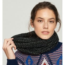 Szalik komin - Czarny. Czarne szaliki damskie marki Sinsay. Za 19,99 zł.