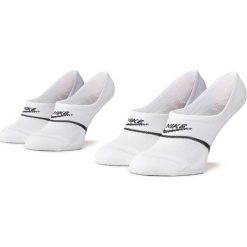 Zestaw 2 par stopek unisex NIKE - CU0692 100 Biały. Białe skarpetki damskie Nike, bez wzorów, z elastanu. Za 49,00 zł.