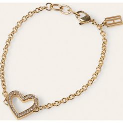 Tommy Hilfiger - Bransoletka. Żółte bransoletki damskie TOMMY HILFIGER, z kryształem, metalowe. Za 299,90 zł.
