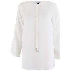 Closet London Bluzka Damska 42 Kremowy. Białe bluzki damskie Closet London, bez wzorów, bez kołnierzyka, bez rękawów. Za 159,00 zł.