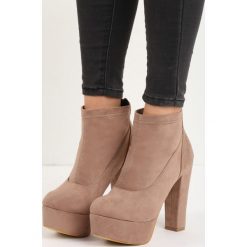 Botki damskie: Khaki Botki Euphoria