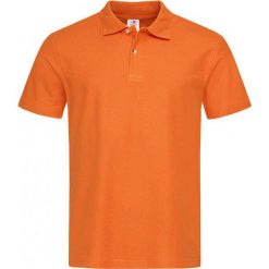 Pomarańczowa Bawełniana Koszulka POLO -STEDMAN- Męska, Krótki Rękaw, z Kołnierzykiem, Casualowa TSJNPLPOLOST3000orange. Pomarańczowe koszulki męskie Stedman, m, bez wzorów, z bawełny, polo, z krótkim rękawem, krótkie. Za 54,00 zł.