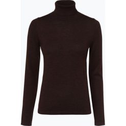 Brookshire - Sweter damski z domieszką wełny merino, brązowy. Pomarańczowe swetry damskie marki brookshire, l, bez wzorów, z wełny, bez rękawów, bez kaptura. Za 99,95 zł.