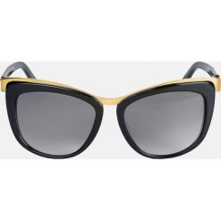 Czarne okulary przeciwsłoneczne. Czarne okulary przeciwsłoneczne damskie marki Kazar, owalne. Za 399,00 zł.