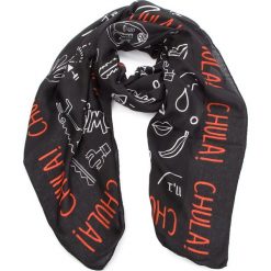 Chusta DESIGUAL - 18WAWW40 2000. Czarne chusty damskie Desigual, z materiału. Za 199,90 zł.