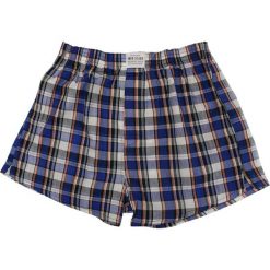 Kolorowe Męskie Luźne Bokserki w Kratę, Bawełniane, Rozporek na Guzik, Pako Jeans MAJBPJNSLUZNE61. Majtki męskie w kolorowe wzory, z bawełny. Za 24,00 zł.