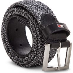 Pasek Męski TOMMY HILFIGER - Elastic Belt 3.5 AM0AM04268 903. Czarne paski męskie TOMMY HILFIGER, w paski, z materiału. Za 229,00 zł.