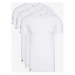 Lacoste 3-pack Dolna koszulka Biały. Białe koszulki męskie Lacoste, m, bez wzorów, z bawełny, bez kołnierzyka, bez rękawów. Za 175,95 zł.