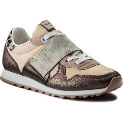 Sneakersy PEPE JEANS - Verona W Elastic PLS30624 Mauve Pink 319. Różowe półbuty damskie Pepe Jeans, bez wzorów, z jeansu, bez obcasa, na płaskiej podeszwie, bez zapięcia. W wyprzedaży za 179,00 zł.