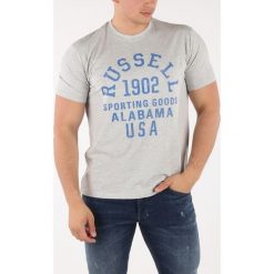 Russell Athletic Koszulka Szary. Szare podkoszulki męskie Russell Athletic, s, z haftami, z bawełny, z krótkim rękawem. Za 119,95 zł.