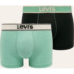 Levi's - Bokserki (2-pack). Zielone bokserki męskie Levi's®, s, z nadrukiem, z elastanu. W wyprzedaży za 89,90 zł.