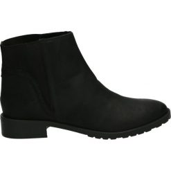 Botki - S1094 OXI BLA. Czarne botki damskie na zamek Venezia, z nubiku. Za 269,00 zł.