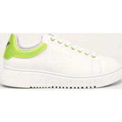 Emporio Armani - Buty. Białe sneakersy męskie Emporio Armani, z gumy, na sznurówki. Za 999,90 zł.