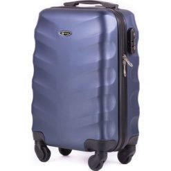 Mała walizka podróżna na kółkach SOLIER STL402 ABS XS granatowa - XS \ granatowy. Niebieskie walizki Solier, bez wzorów, z gumy. Za 119,00 zł.
