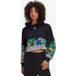 Adidas Originals Cropped Bluza Czarny. Czarne bluzy damskie adidas Originals, bez wzorów, z bawełny, bez rękawów, bez kaptura. Za 240,95 zł.