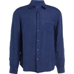 Koszule męskie na spinki: 120% Lino CAMICIA REGULAR Koszula crown blue