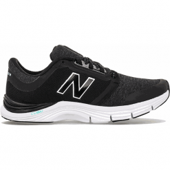 New Balance WX715RE3. Czarne buty sportowe damskie New Balance, bez wzorów, z materiału, klasyczne, na fitness i siłownię. Za 299,99 zł.