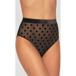 Tommy Hilfiger - Figi. Czarne majtki damskie TOMMY HILFIGER, s, z elastanu. W wyprzedaży za 99,90 zł.