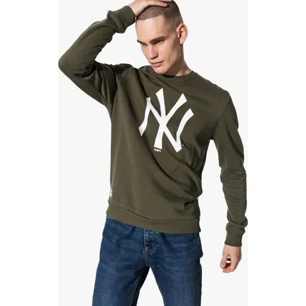 New Era Bluza Mlb Nyy Khaki New York Yankees Whi , khaki, rozmiar M. Brązowe bluzy męskie New Era, m, z nadrukiem, z bawełny, bez kołnierzyka, bez rękawów, bez kaptura. W wyprzedaży za 189,99 zł.