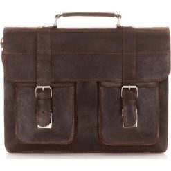 Torba teczka skórzana męska vintage Paolo Peruzzi 045-BR c.brązowa - c.brązowy. Pomarańczowe torby męskie skórzane Paolo Peruzzi, bez wzorów, vintage. Za 339,99 zł.