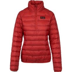 Kurtka puchowa "Edmon W" w kolorze czerwonym. Czerwone kurtki damskie Kilpi, bez wzorów, z materiału, krótkie, bez kaptura. W wyprzedaży za 499,95 zł.