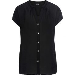 Bluzka szyfonowa bonprix czarny. Czarne bluzki damskie marki bonprix, z szyfonu. Za 54,99 zł.