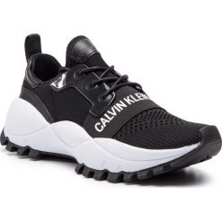 Sneakersy CALVIN KLEIN JEANS - Talula R7813 Black. Czarne półbuty damskie Calvin Klein Jeans, z jeansu. W wyprzedaży za 459,00 zł.