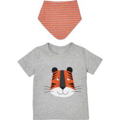 T-shirty chłopięce: Komplet T-shirt i chusta 1 miesiąc – 3 lata