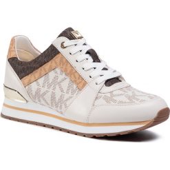 Sneakersy MICHAEL MICHAEL KORS - Billie Trainer 43T0BIFS1B Cream Multi 725. Brązowe półbuty damskie MICHAEL Michael Kors, bez wzorów, ze skóry ekologicznej, bez obcasa, na obcasie, bez zapięcia. Za 789,00 zł.