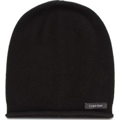 Czapka CALVIN KLEIN - Cashmere Beanie K60K604716 001. Czarne czapki zimowe damskie Calvin Klein, z kaszmiru. Za 279,00 zł.