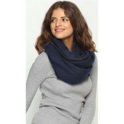 Szaliki damskie: Granatowy Szalik Scarf Face
