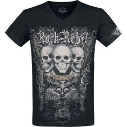 T-shirty męskie z nadrukiem: Rock Rebel by EMP Heavy Soul T-Shirt czarny